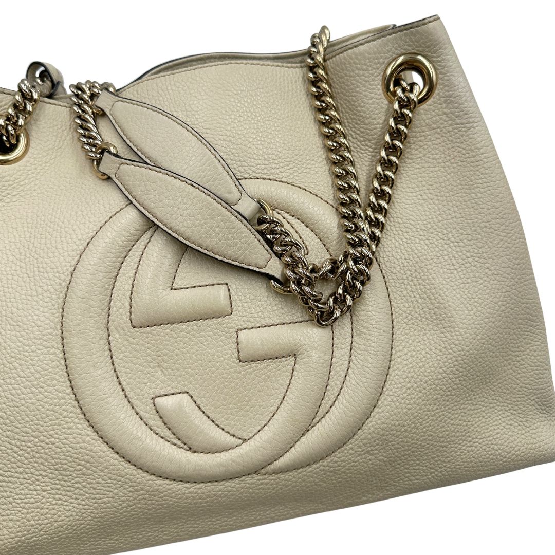 Borsa Gucci Soho avorio