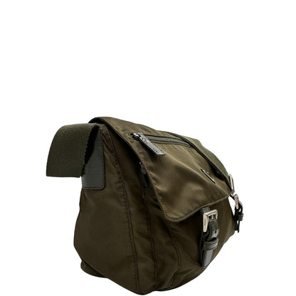 Cartella Prada nylon verde