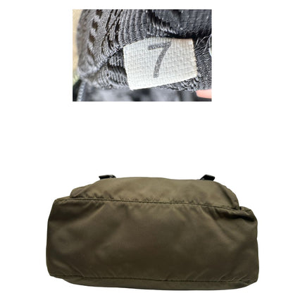 Cartella Prada nylon verde