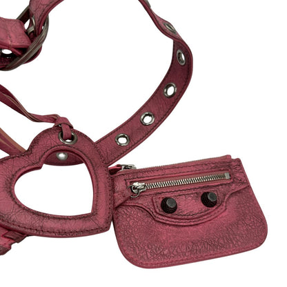 Borsa Balenciaga in pelle Arena rosa con hardware argentato, di lusso, originale, ottime condizioni, usata