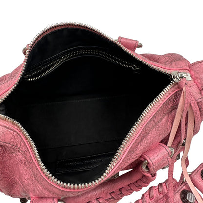 interno Borsa Balenciaga in pelle Arena rosa con hardware argentato, di lusso, originale, ottime condizioni, usata