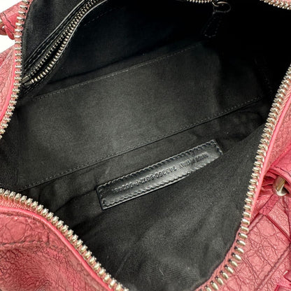 interno Borsa Balenciaga in pelle Arena rosa con hardware argentato, di lusso, originale, ottime condizioni, usata