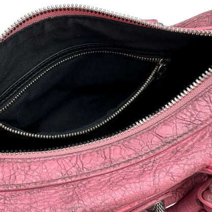 Borsa Balenciaga in pelle Arena rosa con hardware argentato, di lusso, originale, ottime condizioni, usata