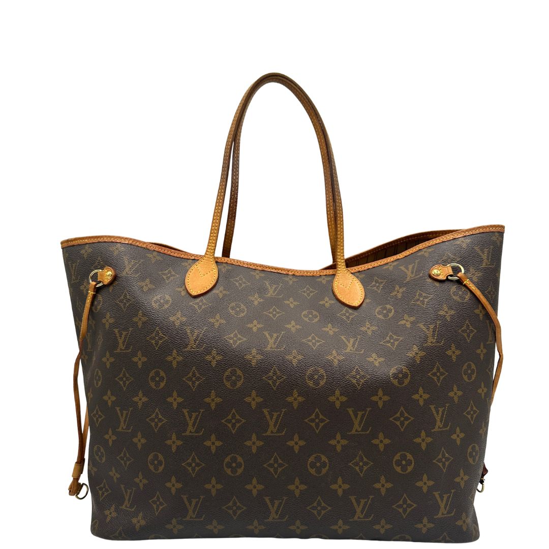 front Louis Vuitton Neverfull nella versione GM in canvas monogram, di lusso, originale, ottime condizioni, usata