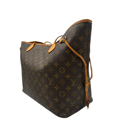 lato Louis Vuitton Neverfull nella versione GM in canvas monogram, di lusso, originale, ottime condizioni, usata 