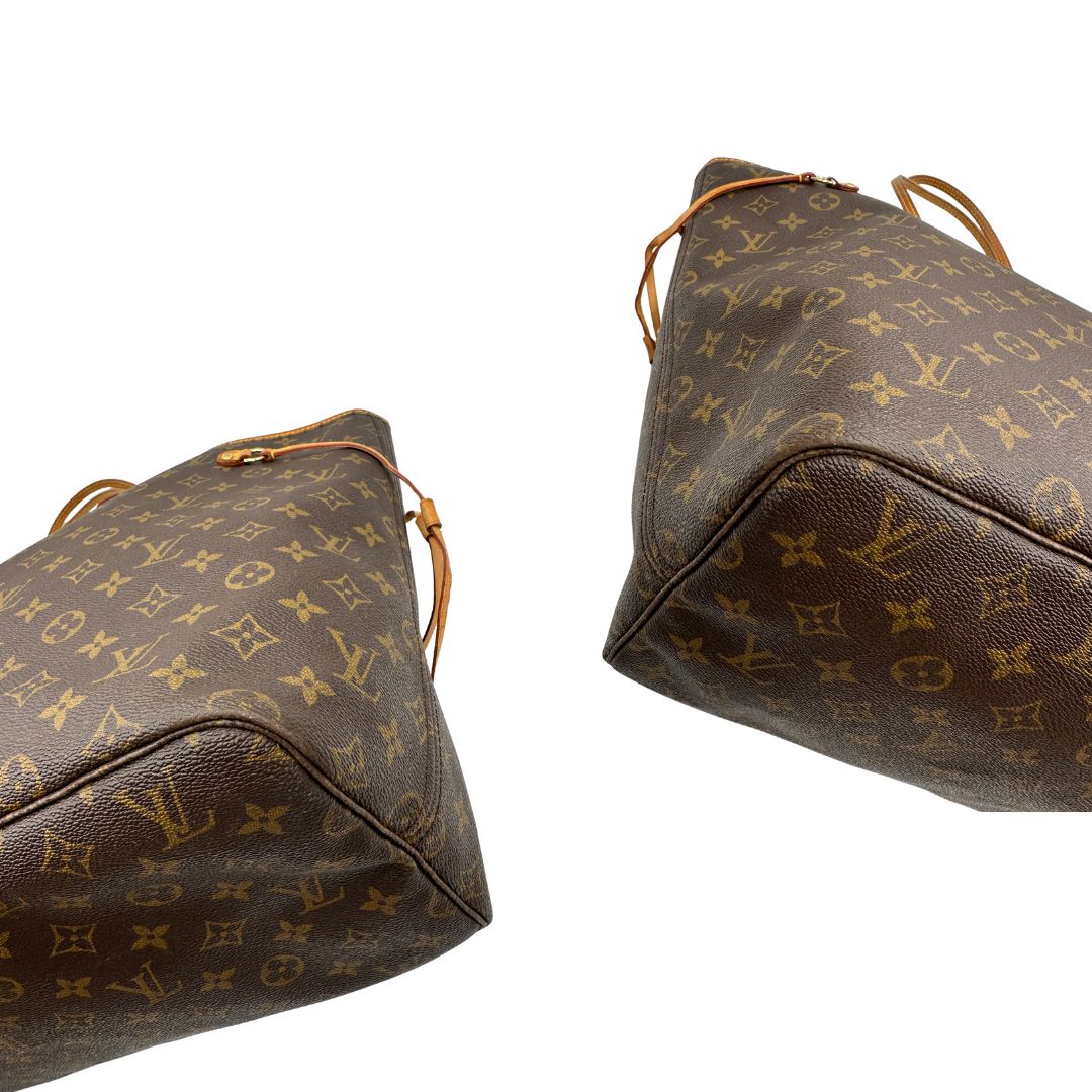 angoli Louis Vuitton Neverfull nella versione GM in canvas monogram, di lusso, originale, ottime condizioni, usata 