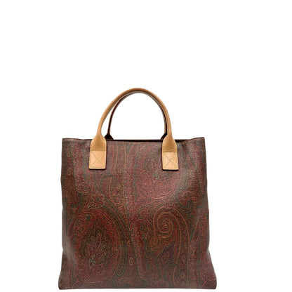 rertro Borsa Etro in canvas trama Paisley multicolore e finiture in pelle, di lusso, originale, ottime condizioni, usata 