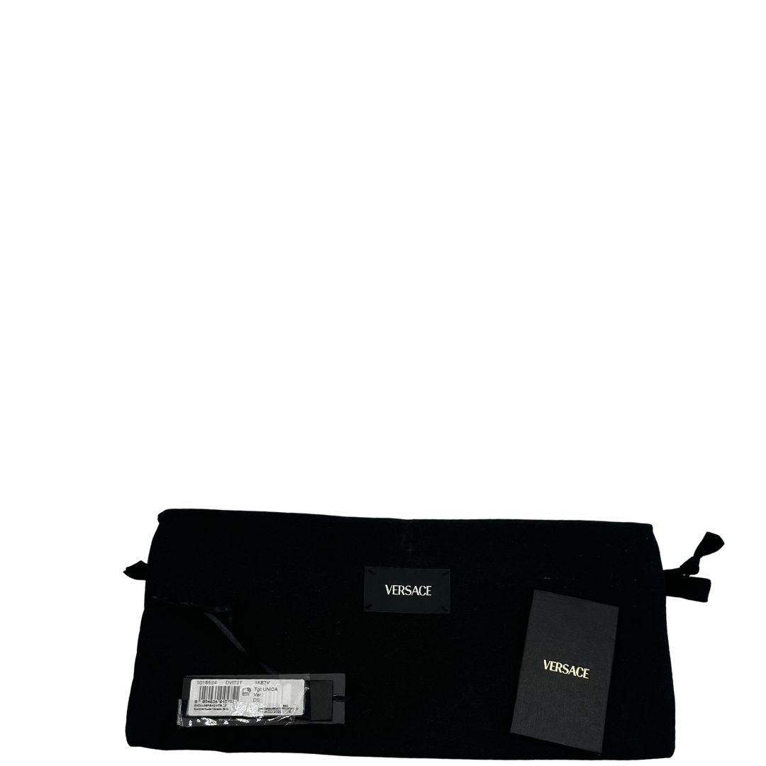 dustbag   Borsa Versace in pelle martellata color cammello e hardware dorato, di lusso, originale, eccellenti condizioni, usata