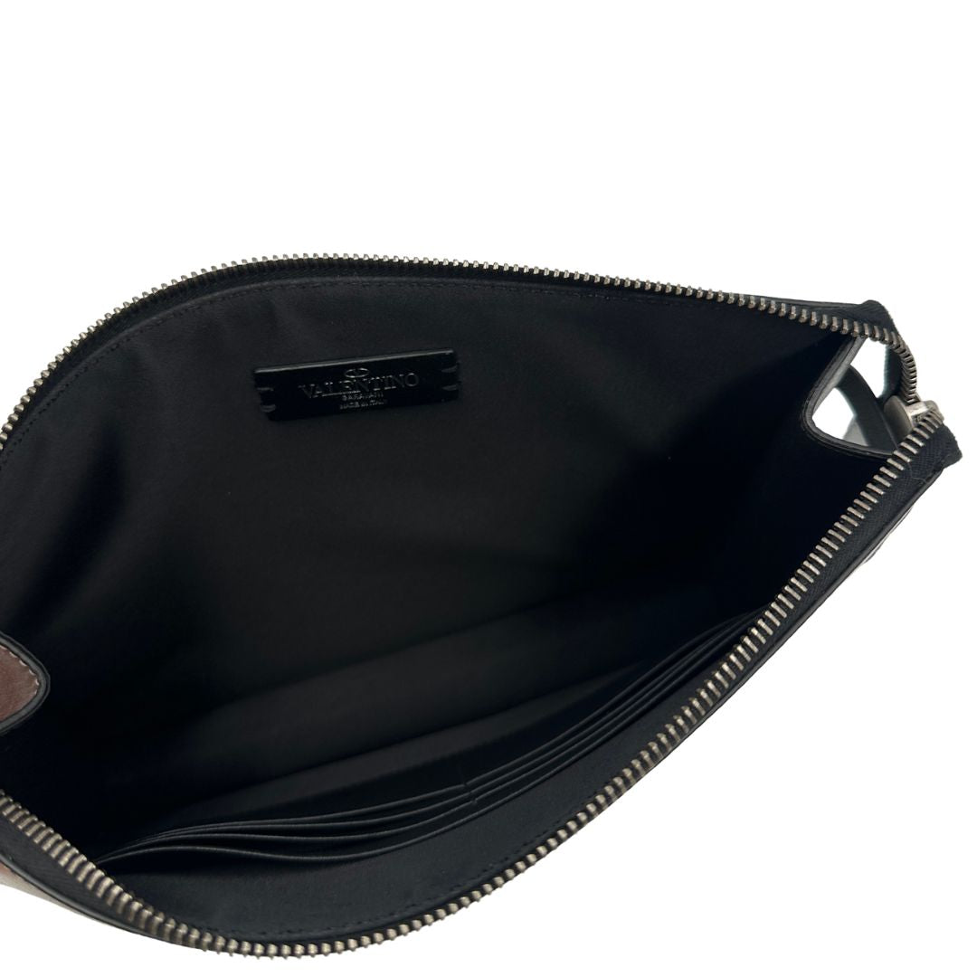 Pochette Valentino Garavani argentata