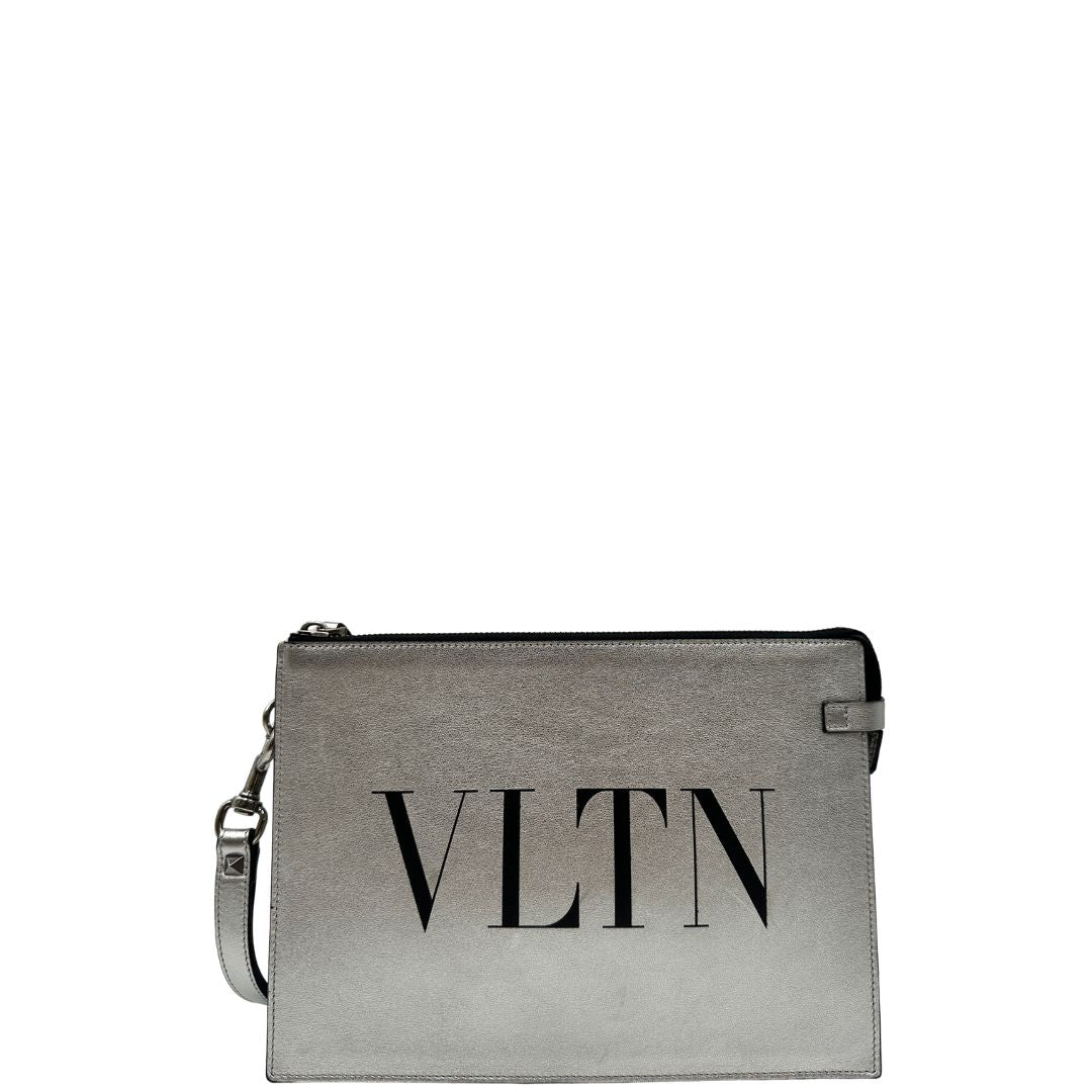 Pochette Valentino Garavani argentata