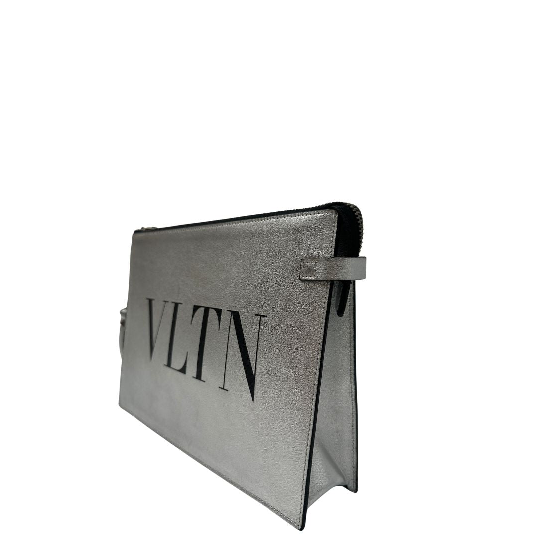 Pochette Valentino Garavani argentata