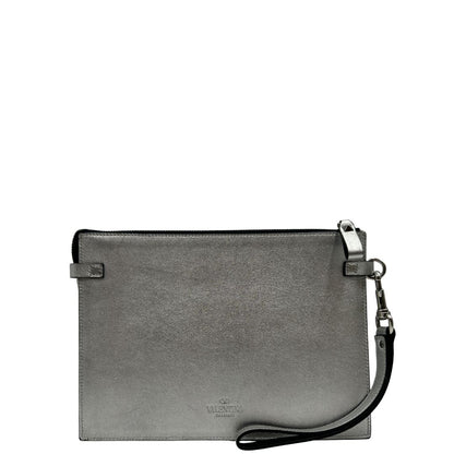 Pochette Valentino Garavani argentata