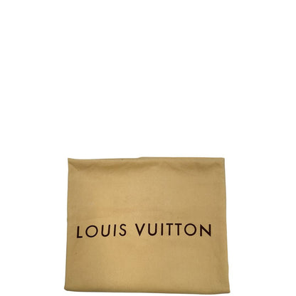 dustbag   Borsa LV in canvas Damier Ébène e hardware dorato, indossabile a spalla, di lusso, usata, originale