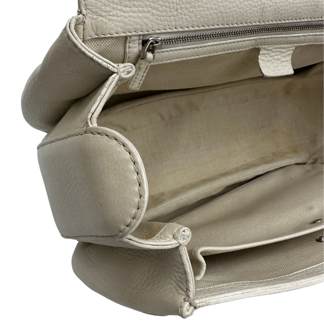 Borsa Gucci Bamboo bianca