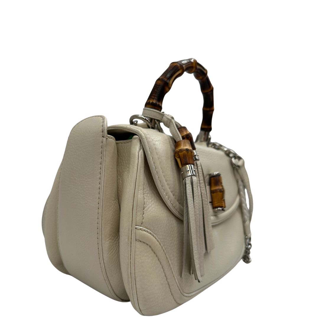 Borsa Gucci Bamboo bianca