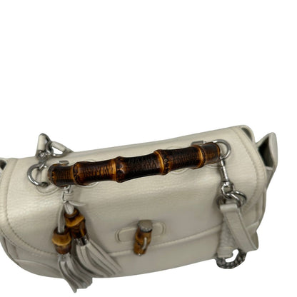 Borsa Gucci Bamboo bianca