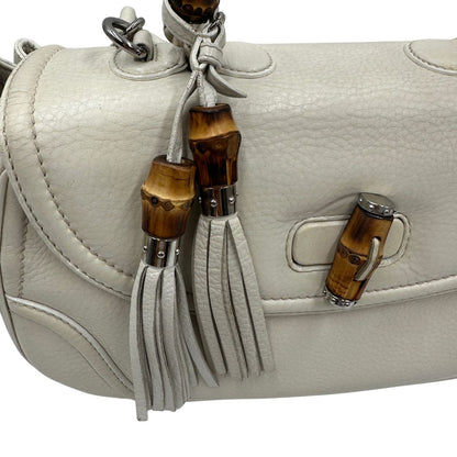 Borsa Gucci Bamboo bianca