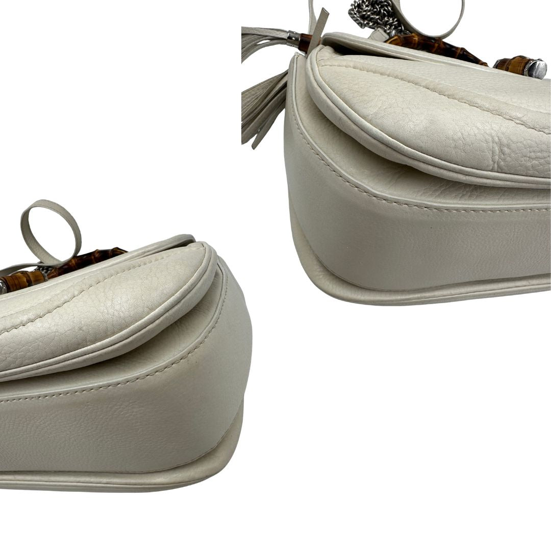 Borsa Gucci Bamboo bianca