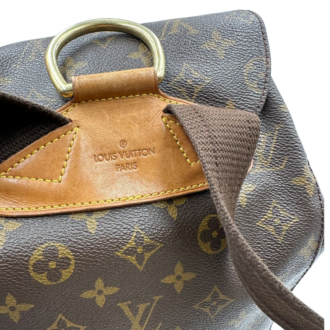 Zaino Montsouris GM in canvas marrone monogram 