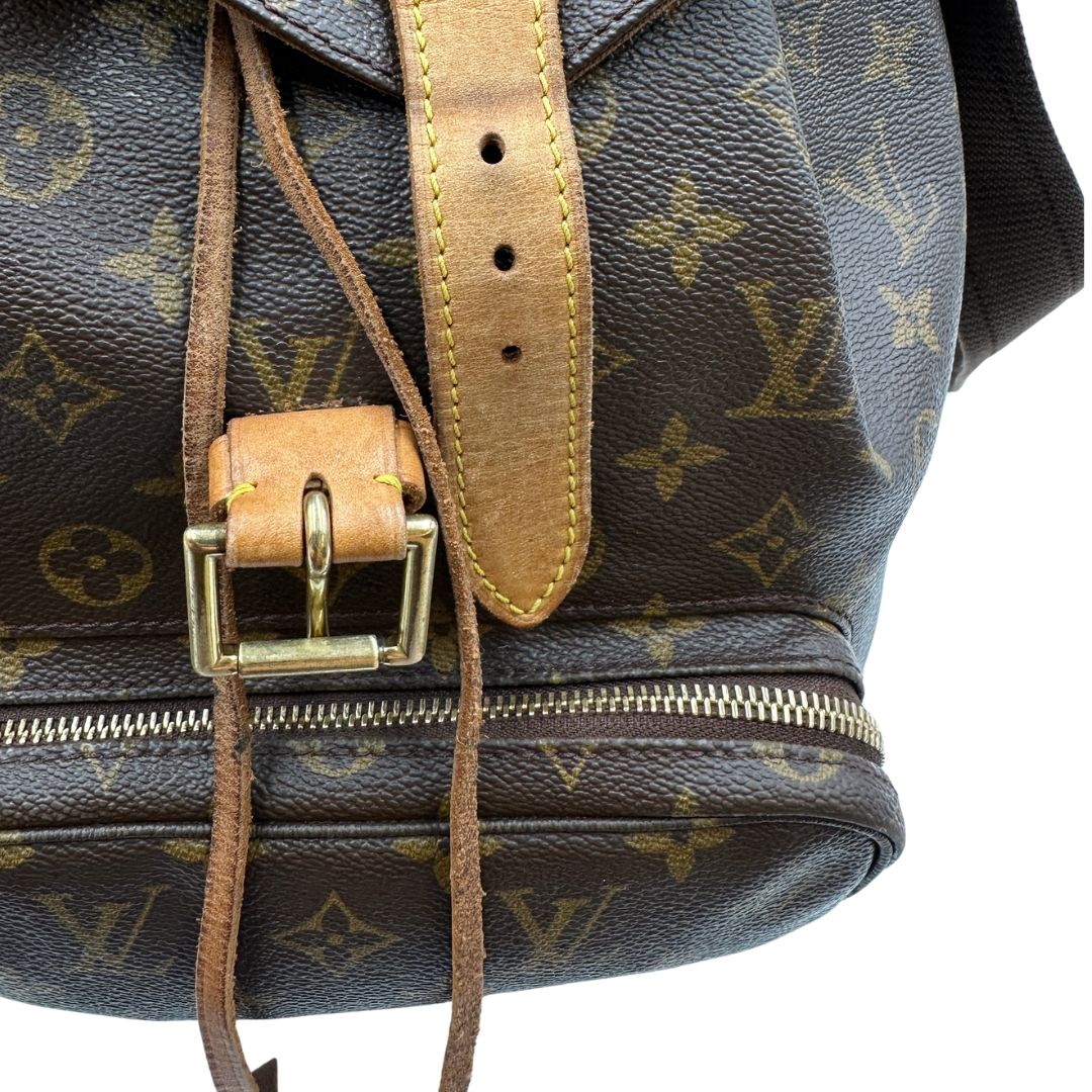 Zaino Montsouris GM in canvas marrone monogram 