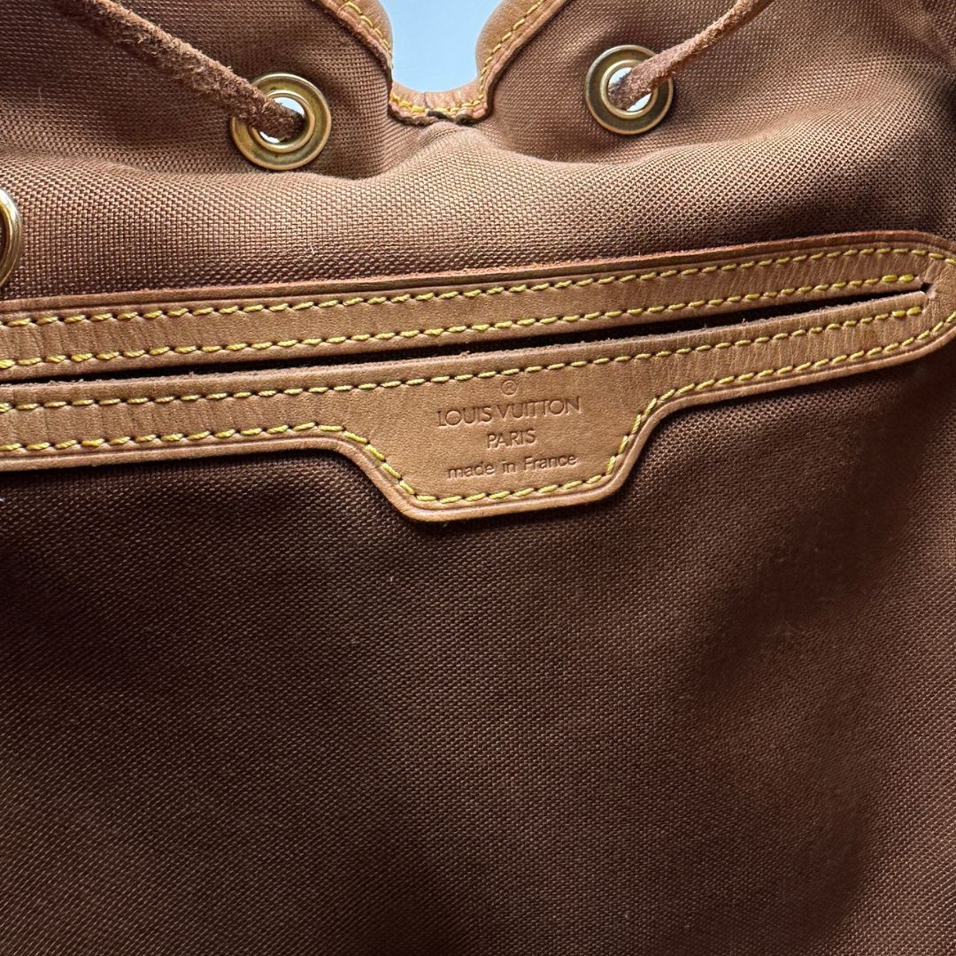 interno Zaino Montsouris GM in canvas marrone monogram  