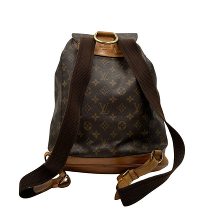 retro dello Zaino Montsouris GM in canvas marrone monogram 