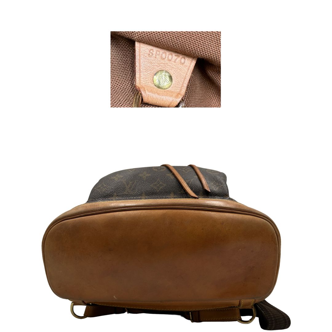 base Zaino Montsouris GM in canvas marrone monogram  