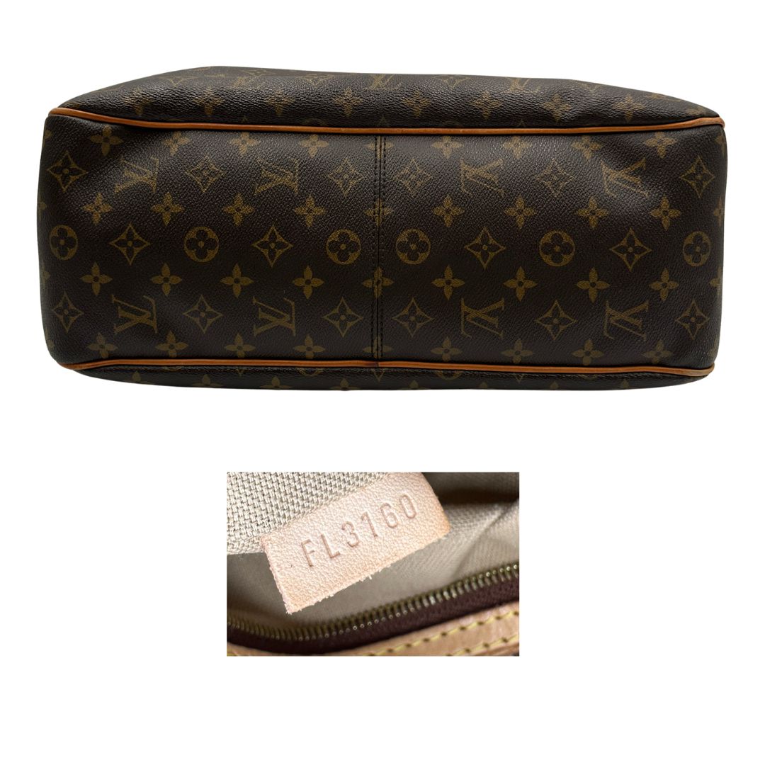 base  Borsa Louis Vuitton in canvas marrone monogram, munita di un manico singolo, di lusso, originale, ottime condizioni, usata 