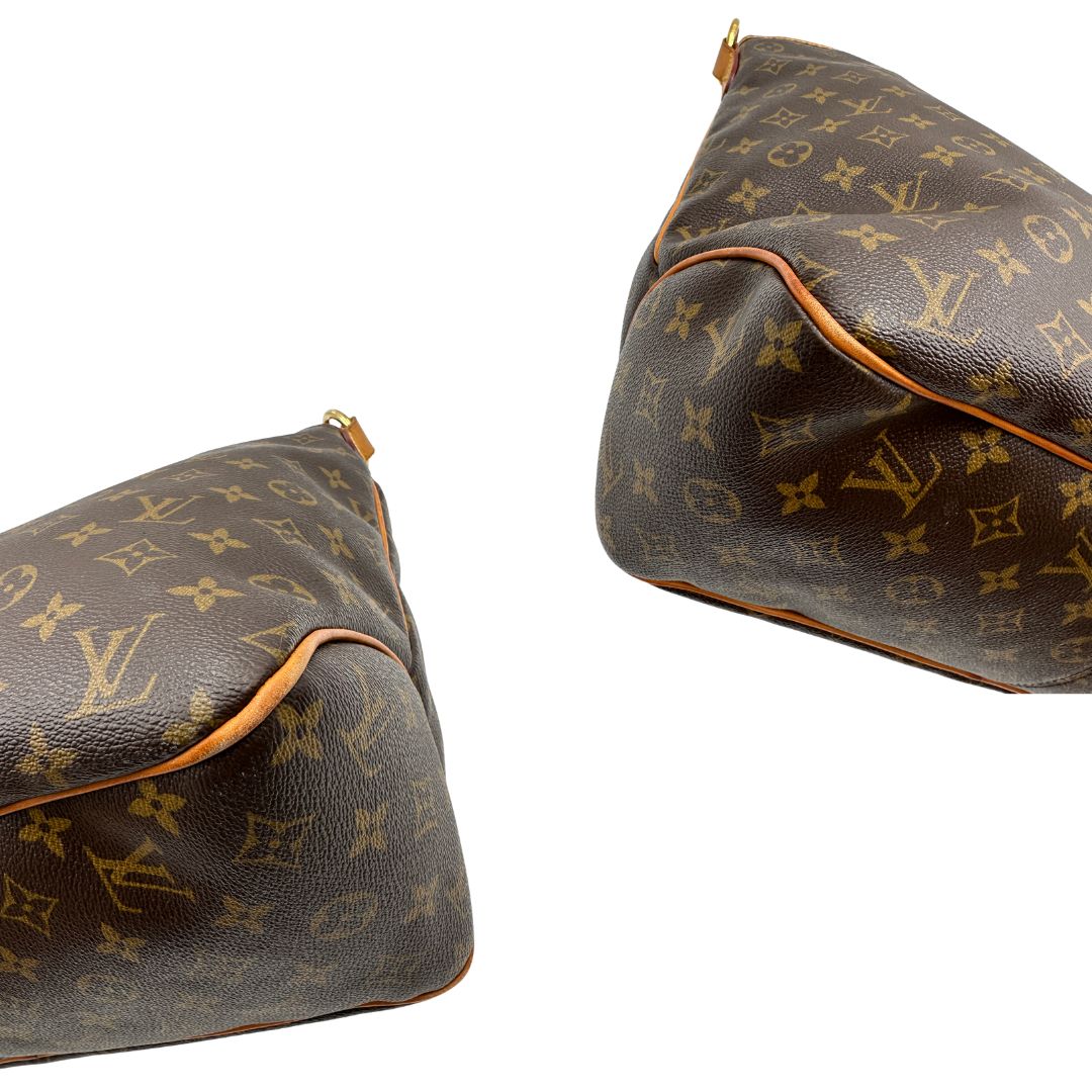 angoli  Borsa Louis Vuitton in canvas marrone monogram, munita di un manico singolo, di lusso, originale, ottime condizioni, usata 
