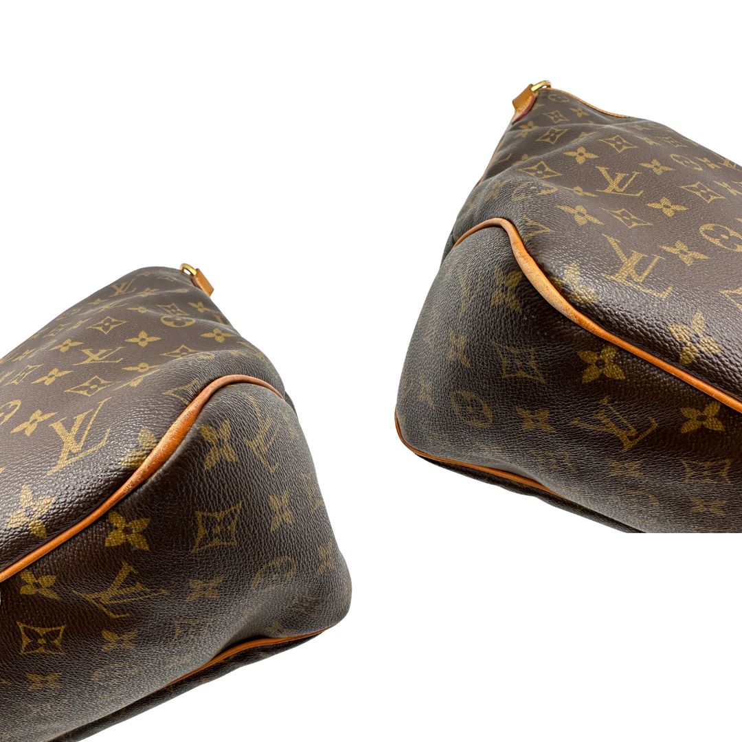 angoli  Borsa Louis Vuitton in canvas marrone monogram, munita di un manico singolo, di lusso, originale, ottime condizioni, usata 