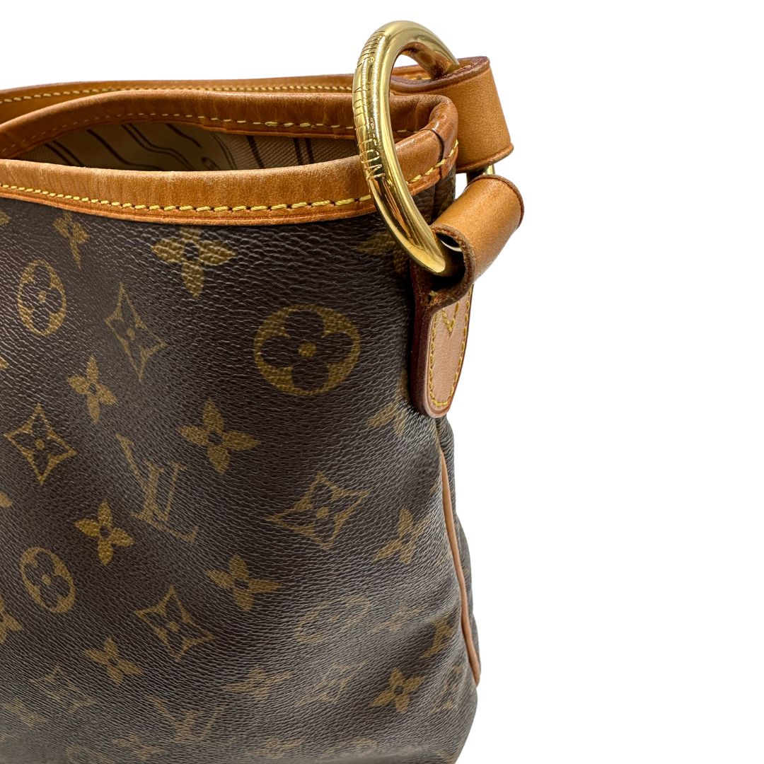  Borsa Louis Vuitton in canvas marrone monogram, munita di un manico singolo, di lusso, originale, ottime condizioni, usata