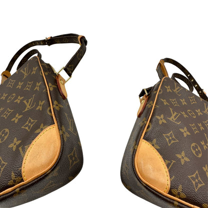 angoli Borsa Louis Vuitton in canvas marrone monogram, munita di una tracolla regolabile 