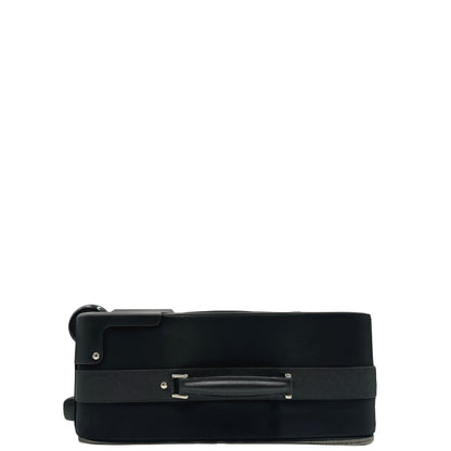 cmanico Trolley Prada realizzato nel caratteristico nylon nero , di lusso, originale, eccellenti condizioni, usato 