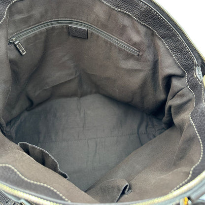 interno Borsa Gucci Tote Crystal in tela cerata lucida GG