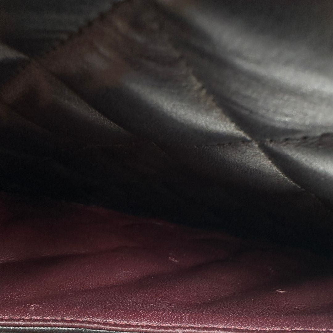 interno Borsa Chanel linea Timeless, in pelle nera trapuntata con motivo matelassé, di lusso, originale, ottime condizioni, usata 