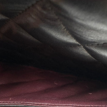 interno Borsa Chanel linea Timeless, in pelle nera trapuntata con motivo matelassé, di lusso, originale, ottime condizioni, usata 