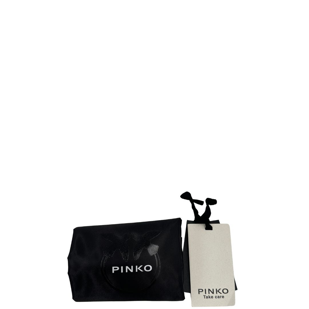 dustbag  Borsa Pinko in tessuto riciclato fucsia con hardware dorato, di lusso, originale, eccellenti condizioni, usata