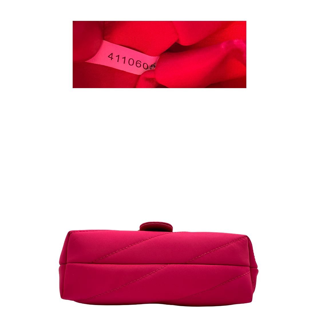 base Borsa Pinko in tessuto riciclato fucsia con hardware dorato, di lusso, originale, eccellenti condizioni, usata