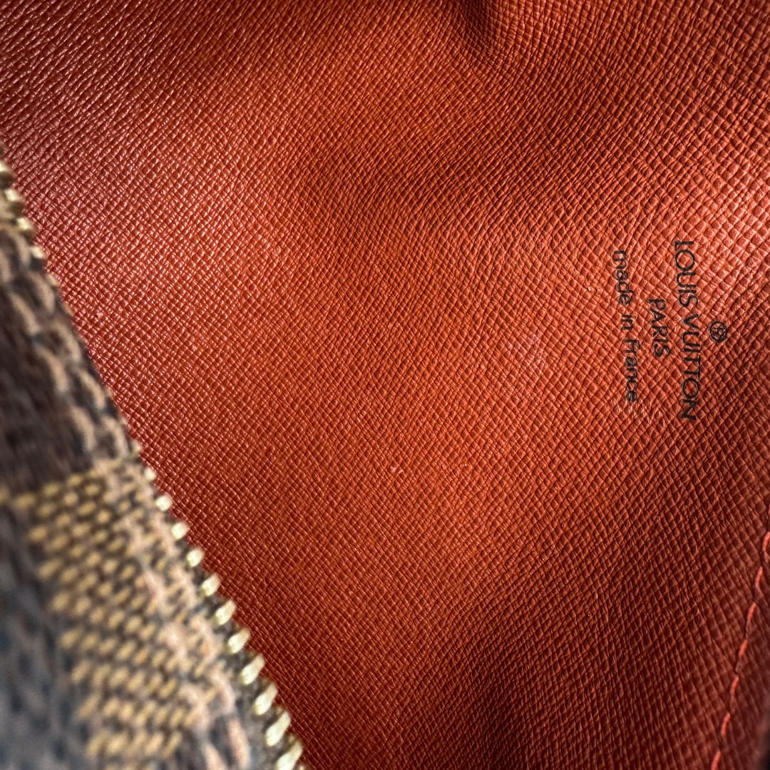 interno Borsa LV Papillon in canvas Damier Ébène