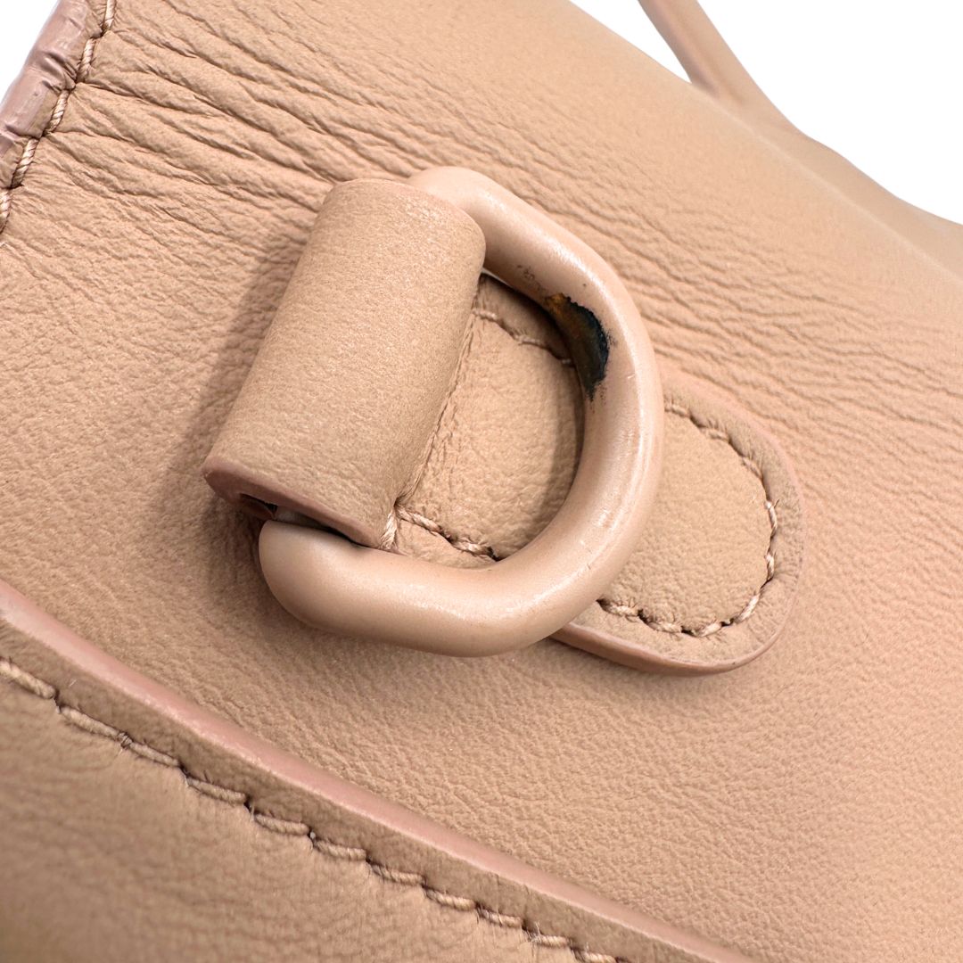 interno Marsupio Saddle Dior in pelle di vitello color cipria, di lusso, originale, ottime condizioni, usato 