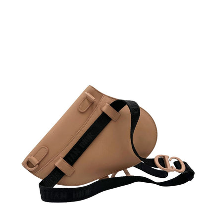 retro Marsupio Saddle Dior in pelle di vitello color cipria, di lusso, originale, ottime condizioni, usato 