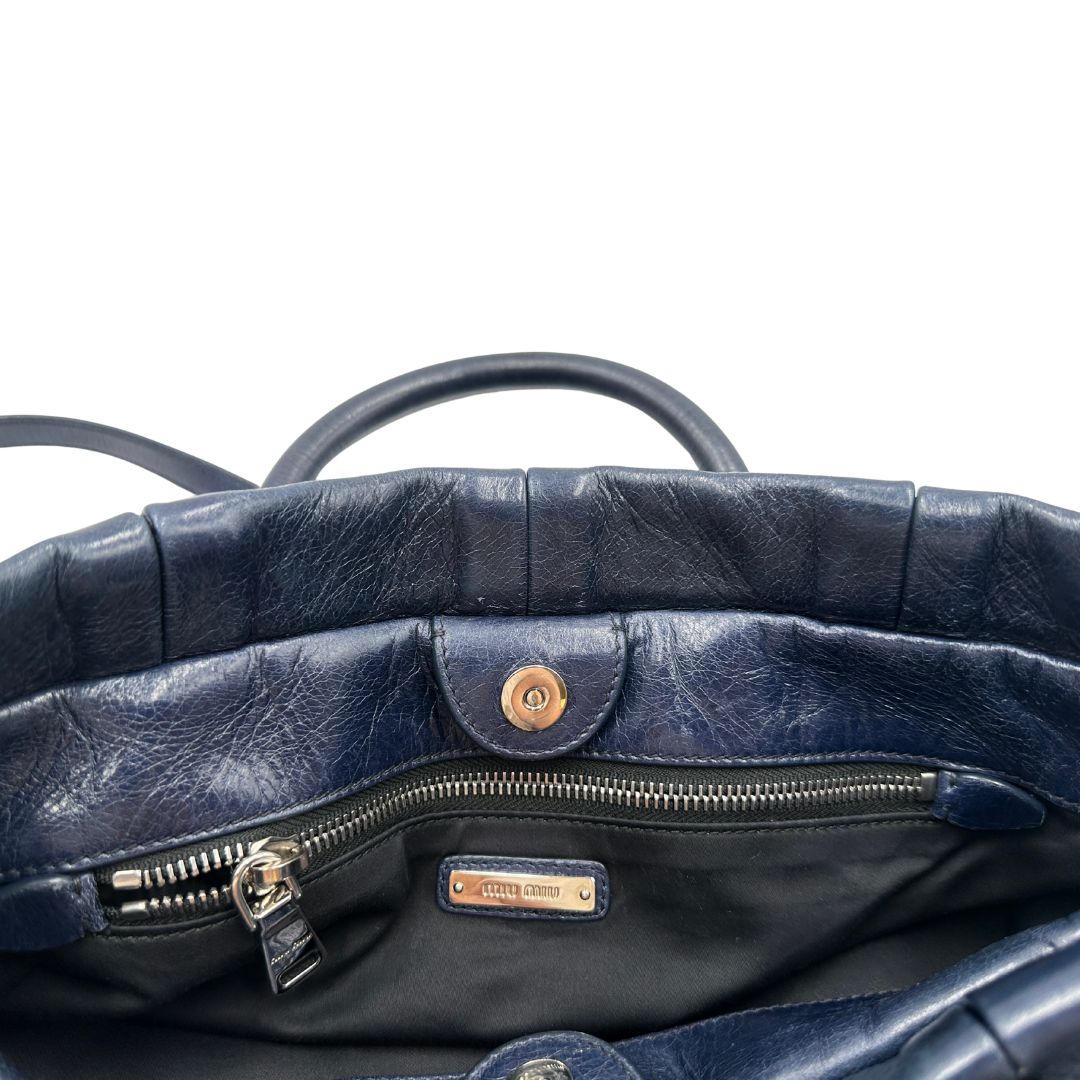 Satchel Miu Miu blu