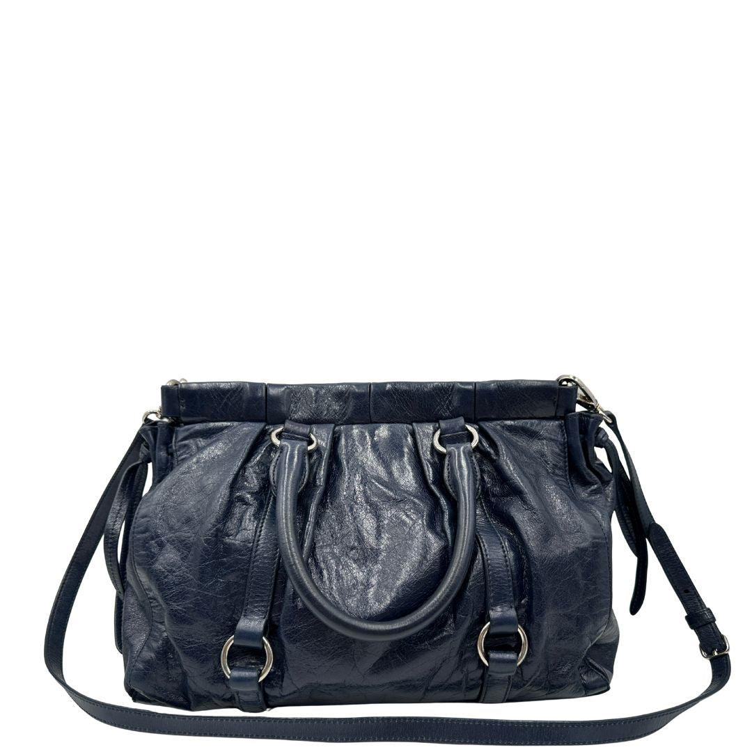 Satchel Miu Miu blu