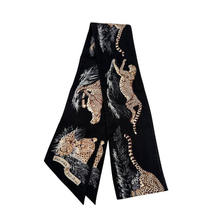 Hermes Maxi Twilly Slim Guepards