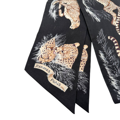 Hermes Maxi Twilly Slim Guepards