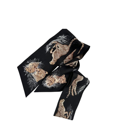 Hermes Maxi Twilly Slim Guepards