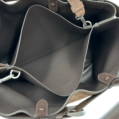 Tote Prada Buckle marrone