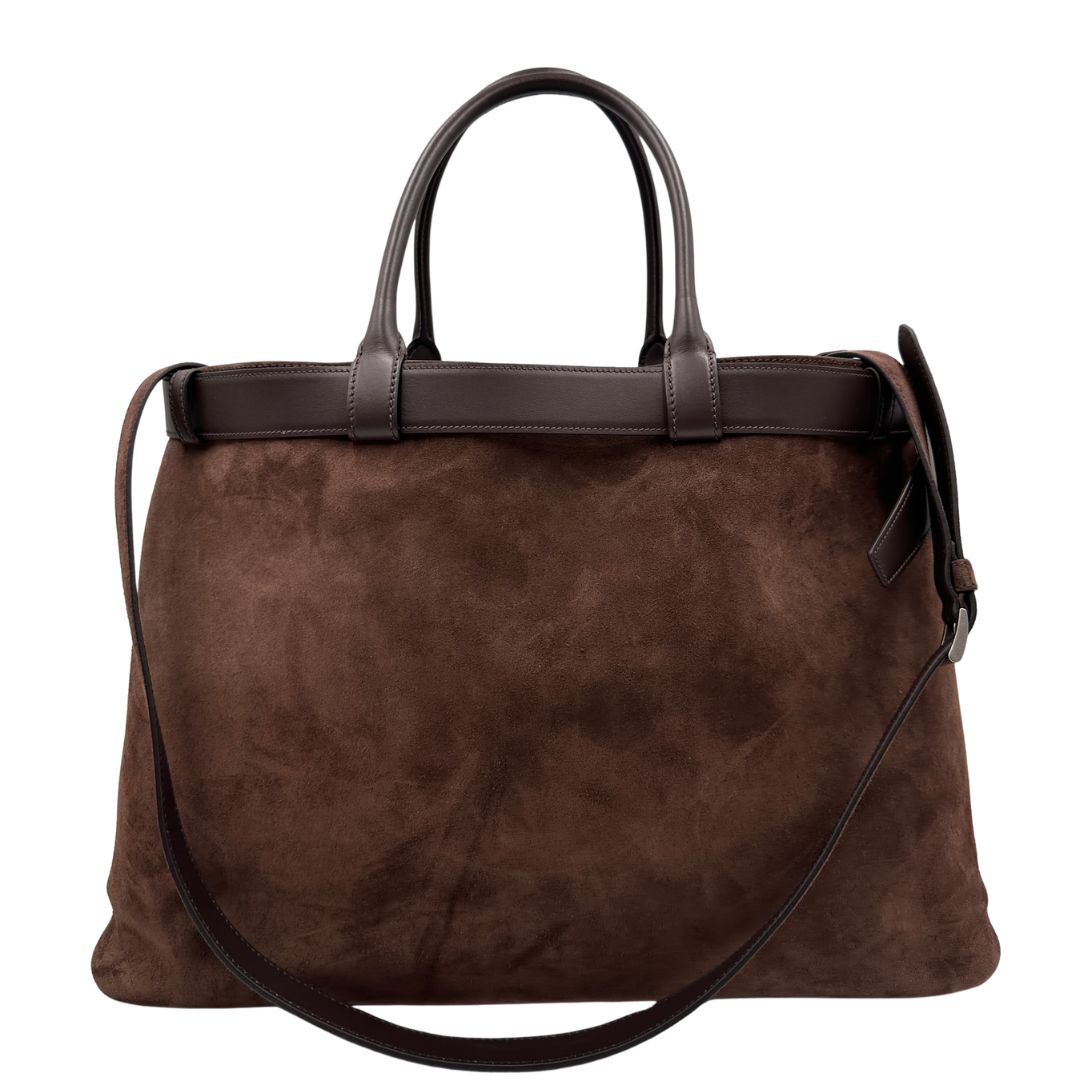 Tote Prada Buckle marrone
