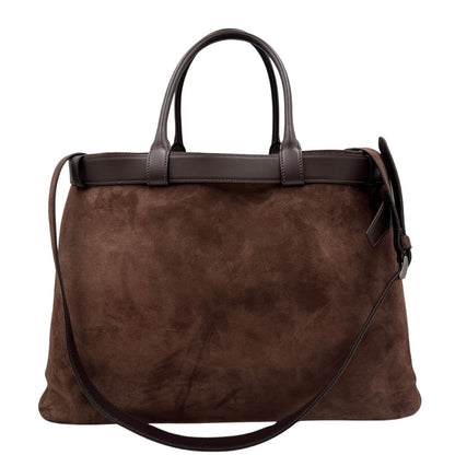 Tote Prada Buckle marrone