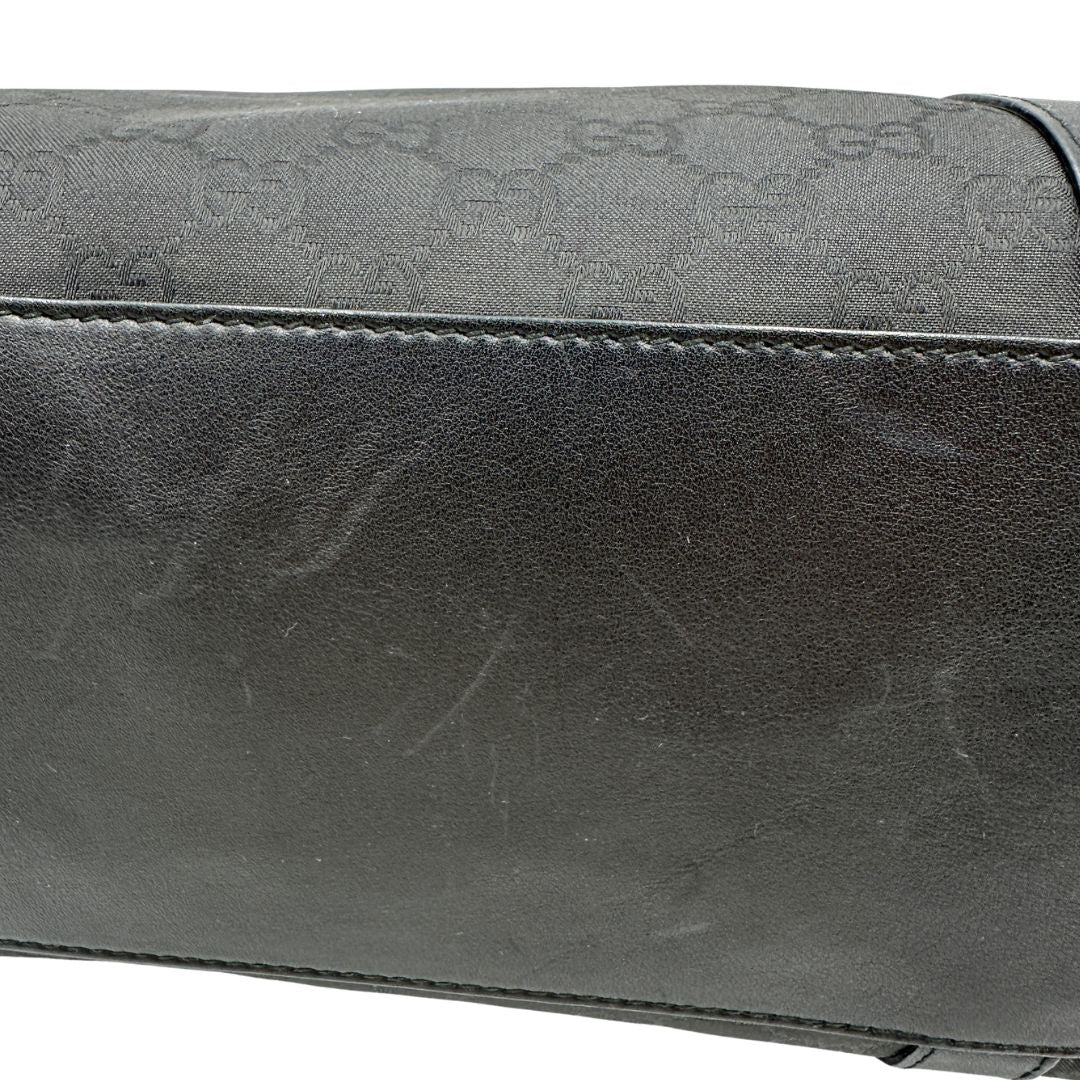 Borsa Gucci in tessuto GG nero, di lusso, originale, ottime condizioni, usata